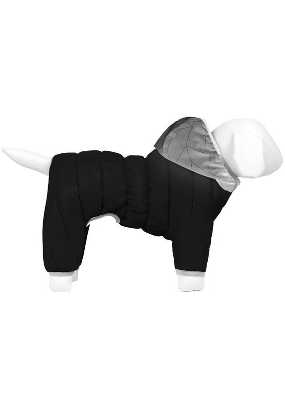 Утеплений комбінезон для собак (чорний) AiryVest ONE - L55 (52-55 см) Collar (327055056)