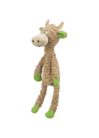 Іграшка для собак Корова зі звуком поліестер/бавовна бежева 50 см Trixie (336766777)