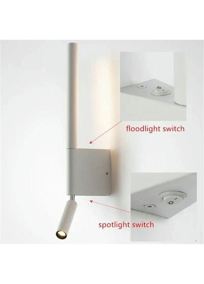 Бра LED 27006 Білий 43х5х9 см. Sunnysky (324413552)