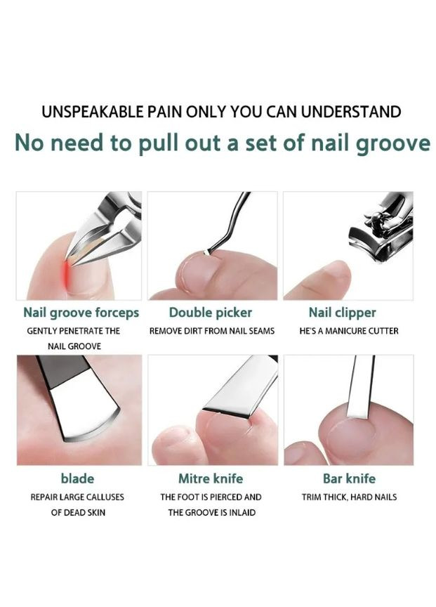 Набір для манікюру та педикюру Paronychia 12 предметів у сумці Max-Manicure (297949483)