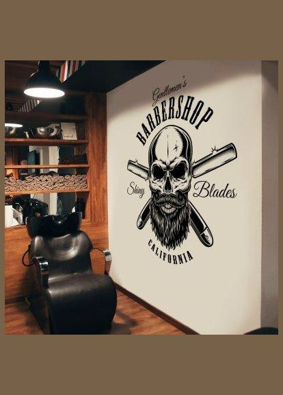 Вінілова інтер'єрна на стіну та шпалери «Барбер 3» з оракалом 155х181. Кавун наклейка (316189740)