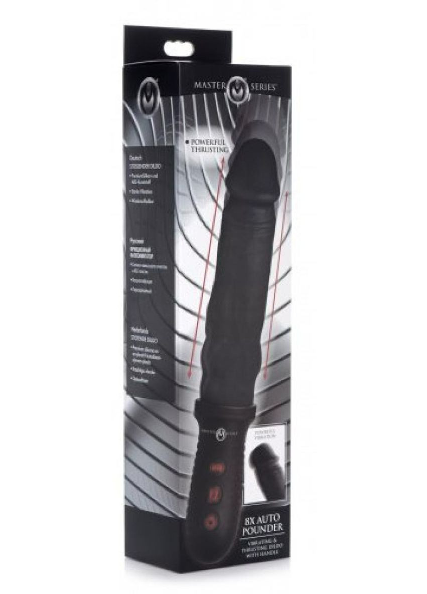 Вибратор с функцией фрикций, черного цвета, 19 см Master Series (347313700)