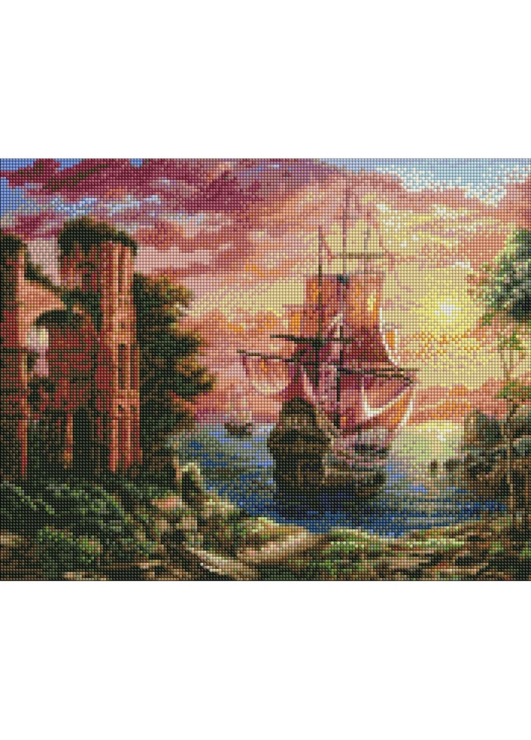Алмазна мозаїка "Вечірня гавань" Идейка (279325541)