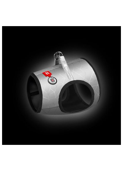 Шлея для собак (2930) WAUDOG Clothes з QR-паспортом S1 сіра (366693467)