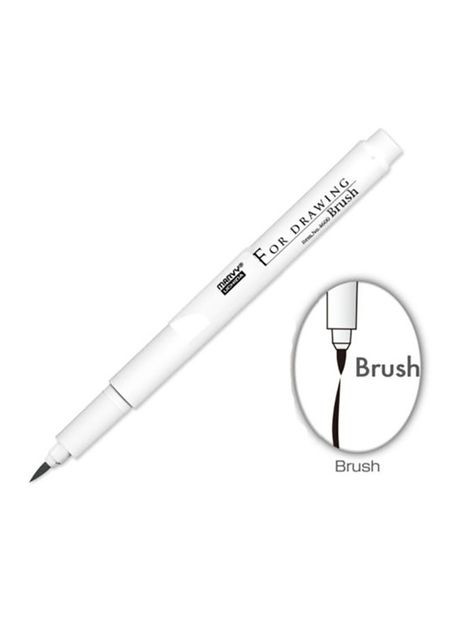 Лайнер-пензель Marvy 4600-S Чорний Marvy Uchida (336947373)