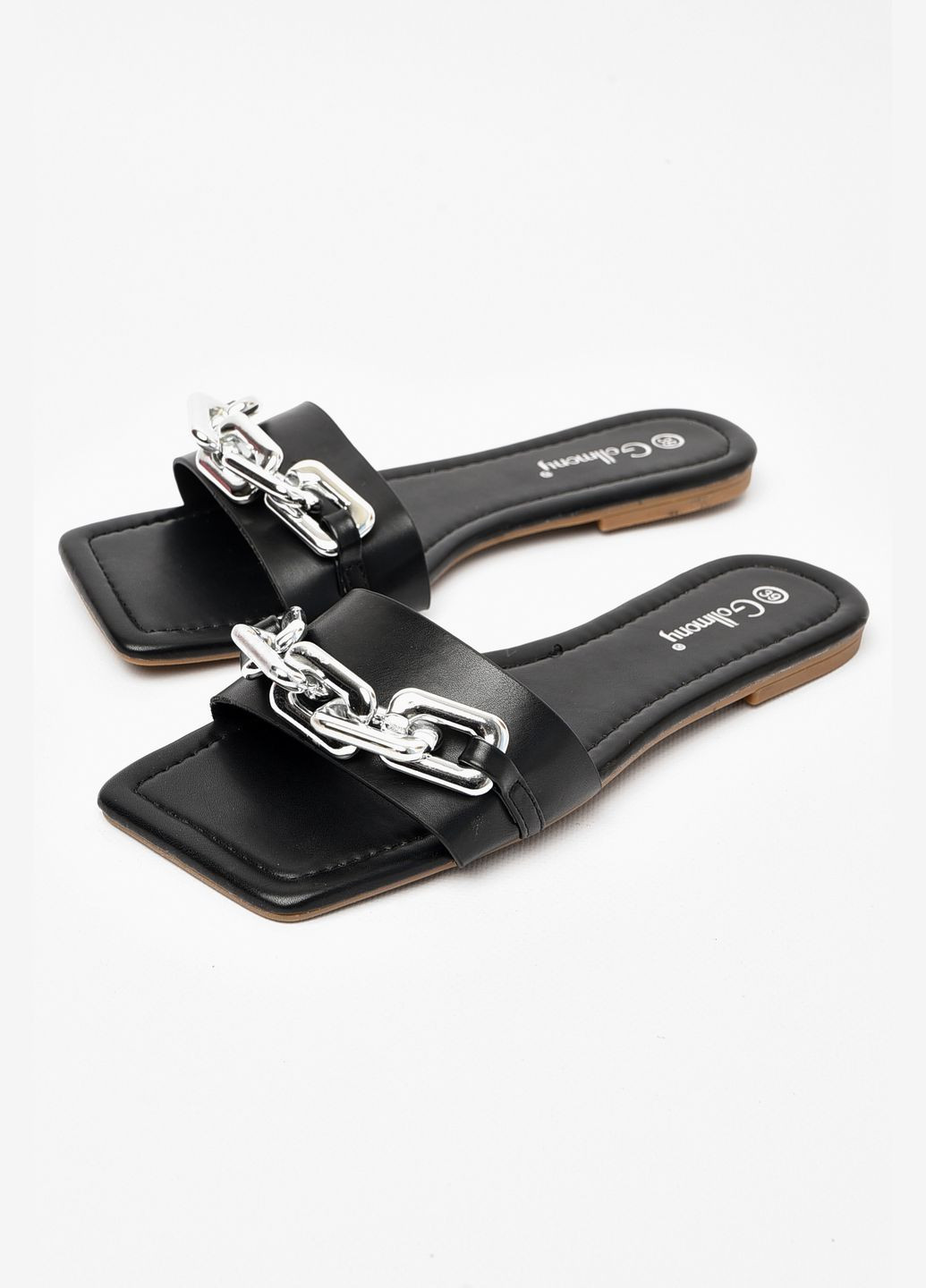 Шльопанці жіночі чорного кольору Let's Shop (317861371)