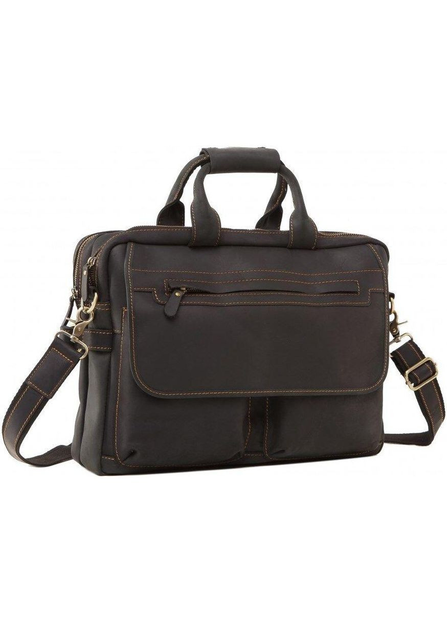 Сумка для ноутбука и документов кожаная коричневая размер 38,5х29х10,5 см 14571 Vintage (362418078)