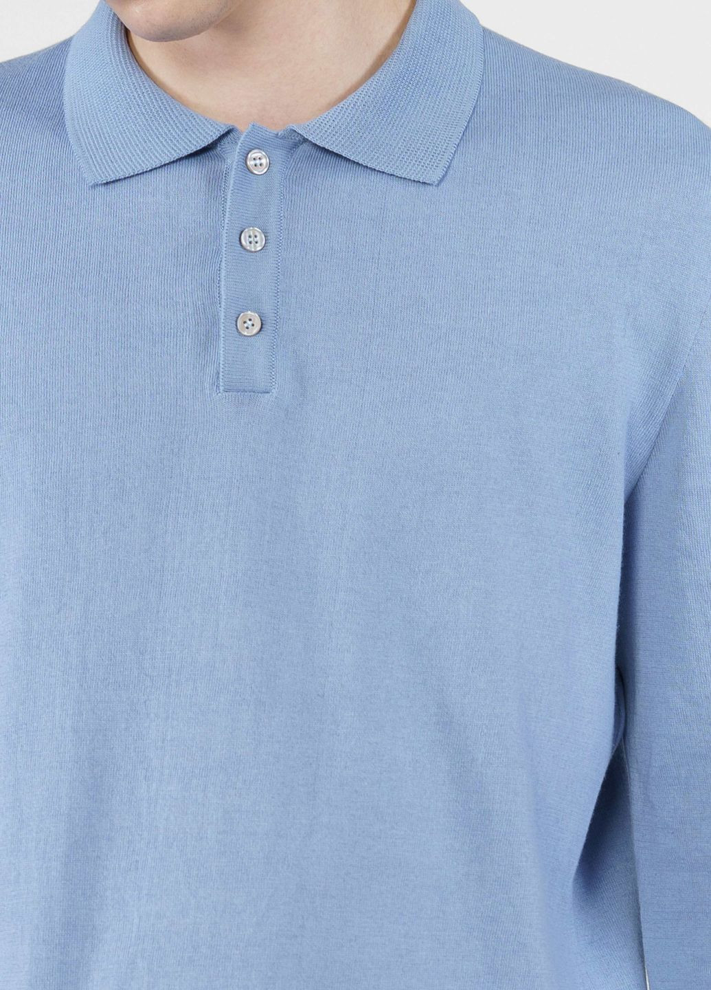 Голубой зимний поло мужское голубое Arber Polo N- AVT-74