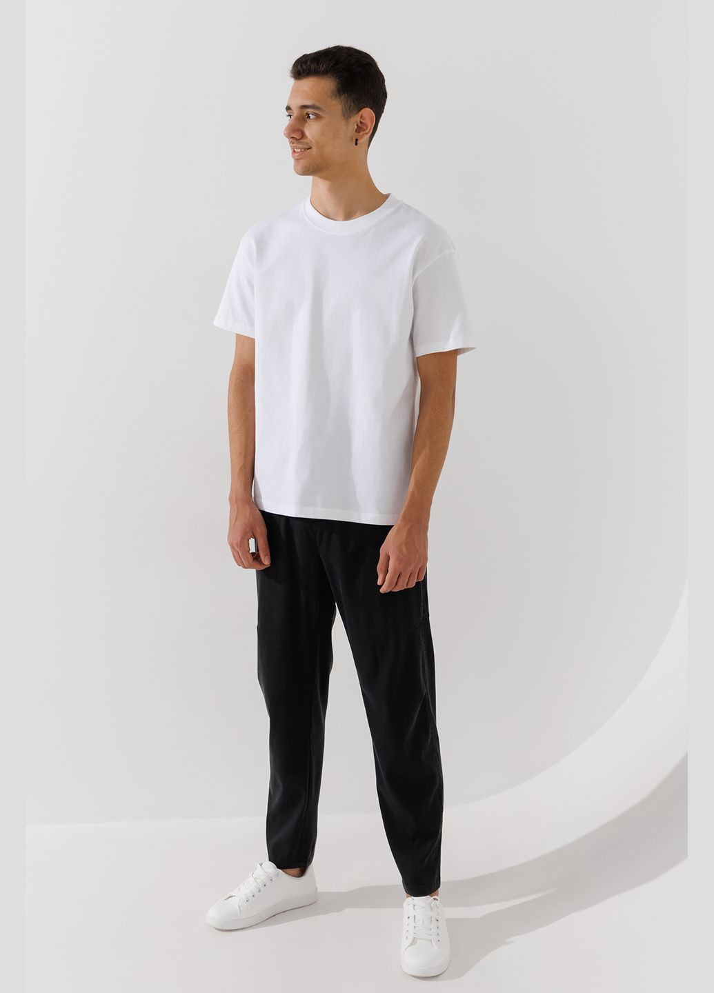 Черные кэжуал демисезонные брюки No Brand