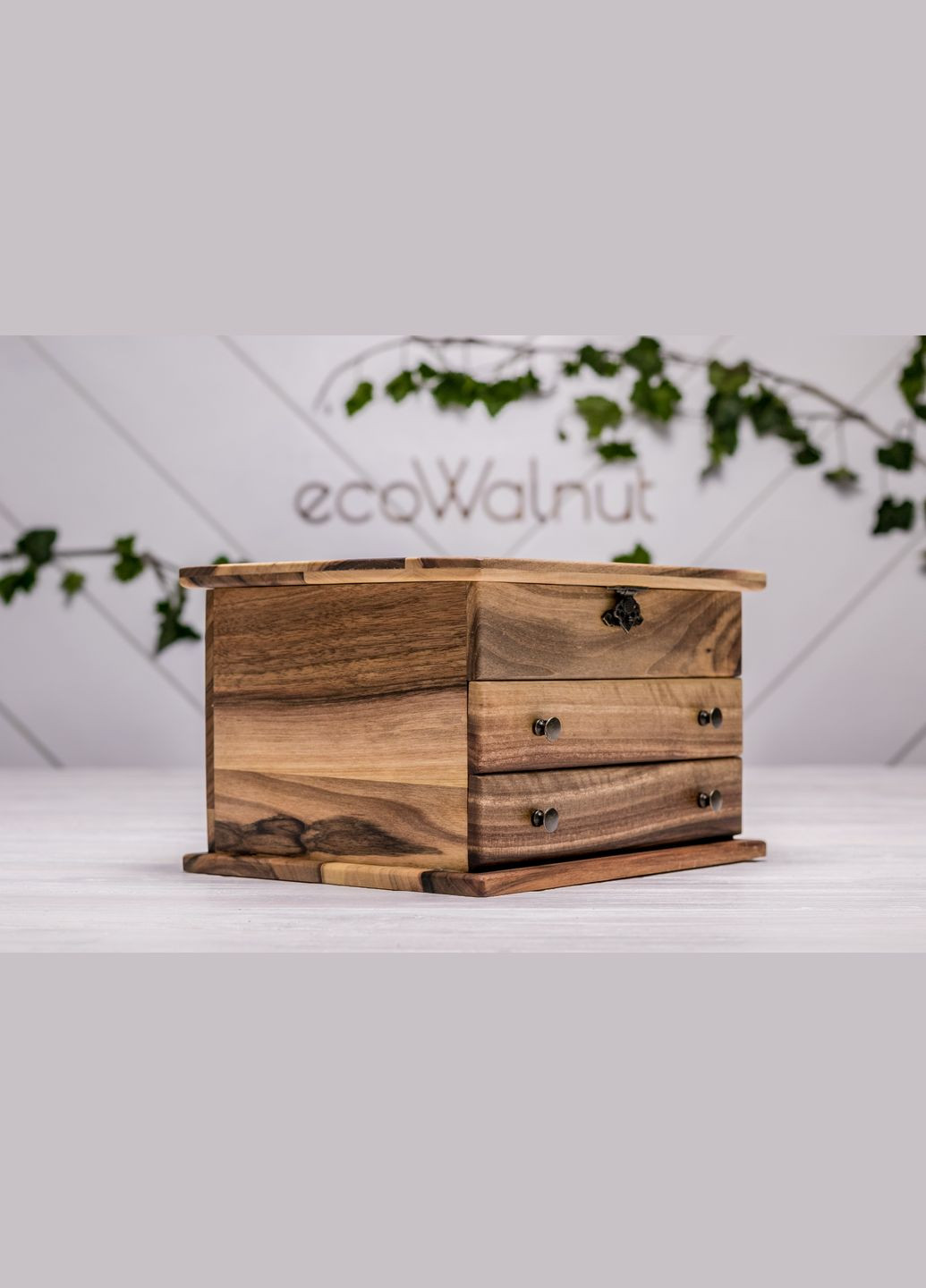 Женская шкатулка для украшений с зеркалом Подарок на День матери EcoWalnut (295266114)