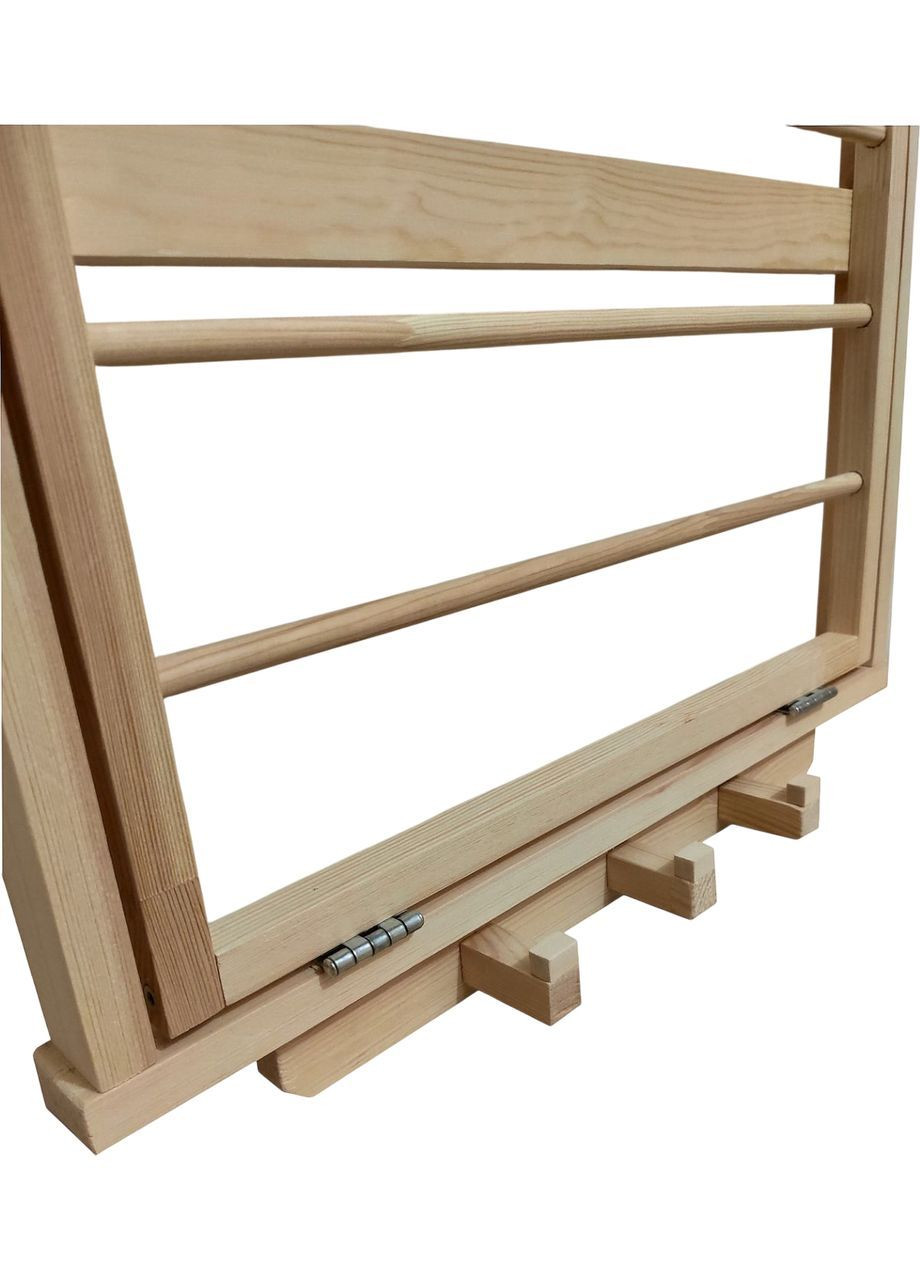 Сушарка для рушників у ванну дерев'яна. Настінний рушникосушарка з вішалкою Handmade (372970566)