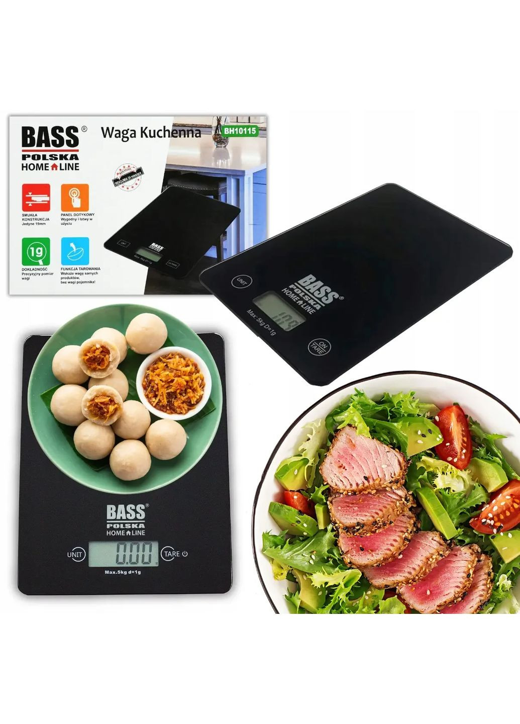 Электронные весы кухонные,сенсорные BH 10115 Bass Polska (368698220)