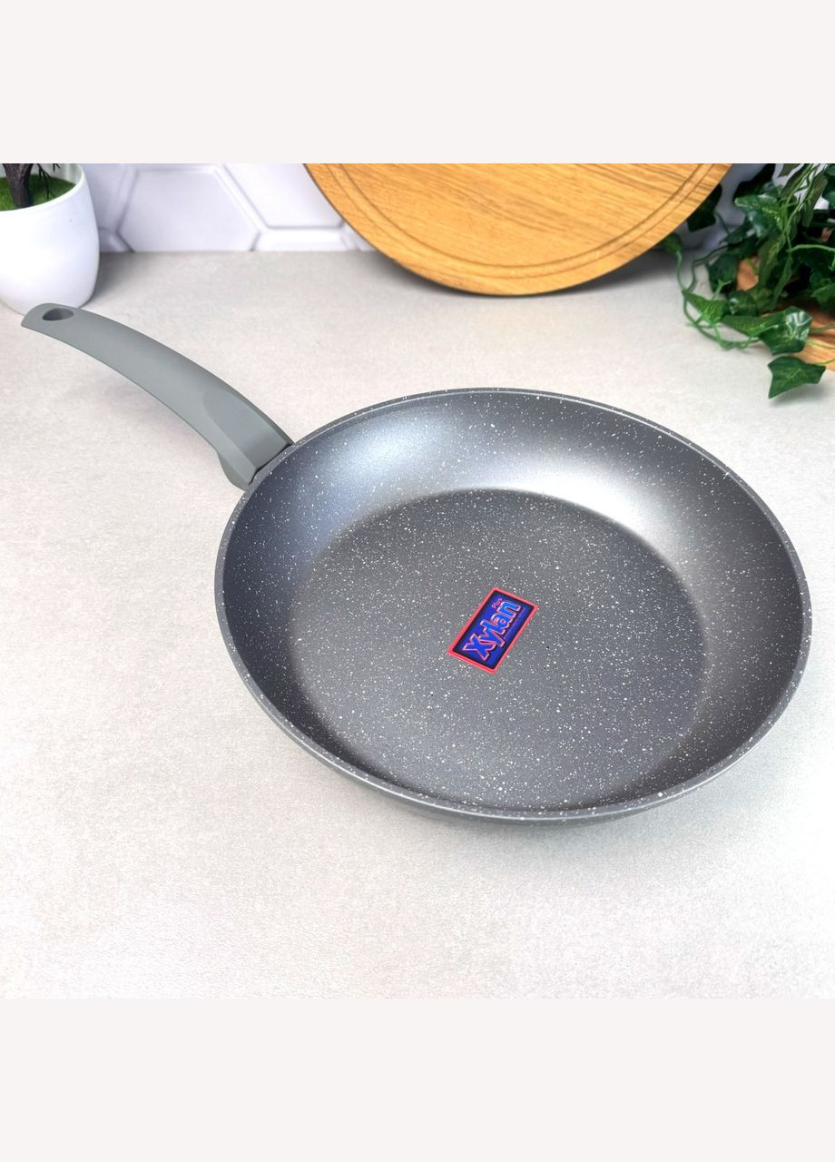 Сіра алюмінієва сковорода 26 см для всіх типів плит, високий борт, Gemini Molise Ardesto (309008338)