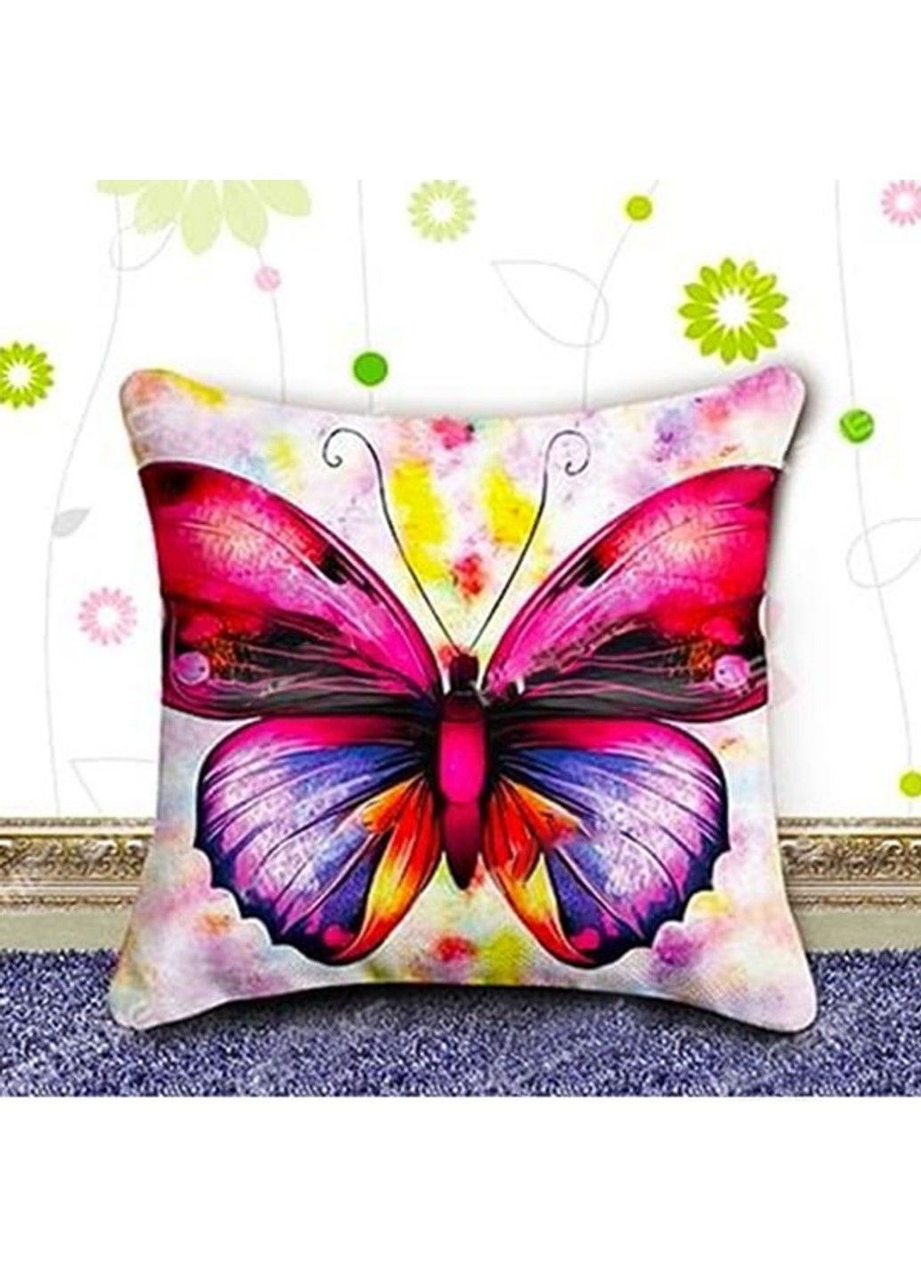 Алмазна вишивка подушка наволочка Метелик повна викладка мозаїка 5d набори 41х41 см No Brand (332208715)
