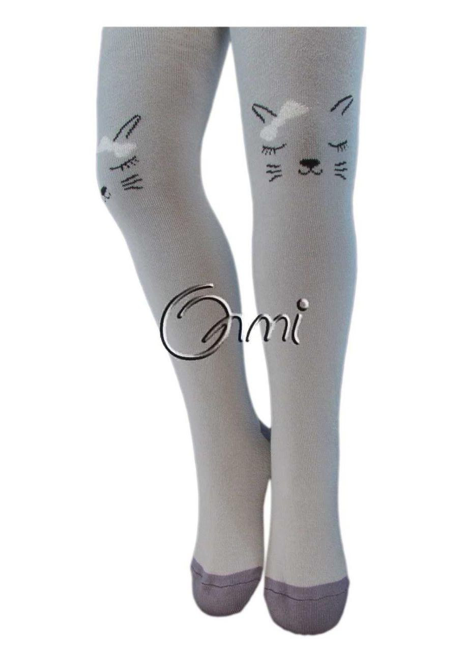 Колготки дитячі 1011м. р18. мал 056 сірий кіт люрекс Олмі (337310398)
