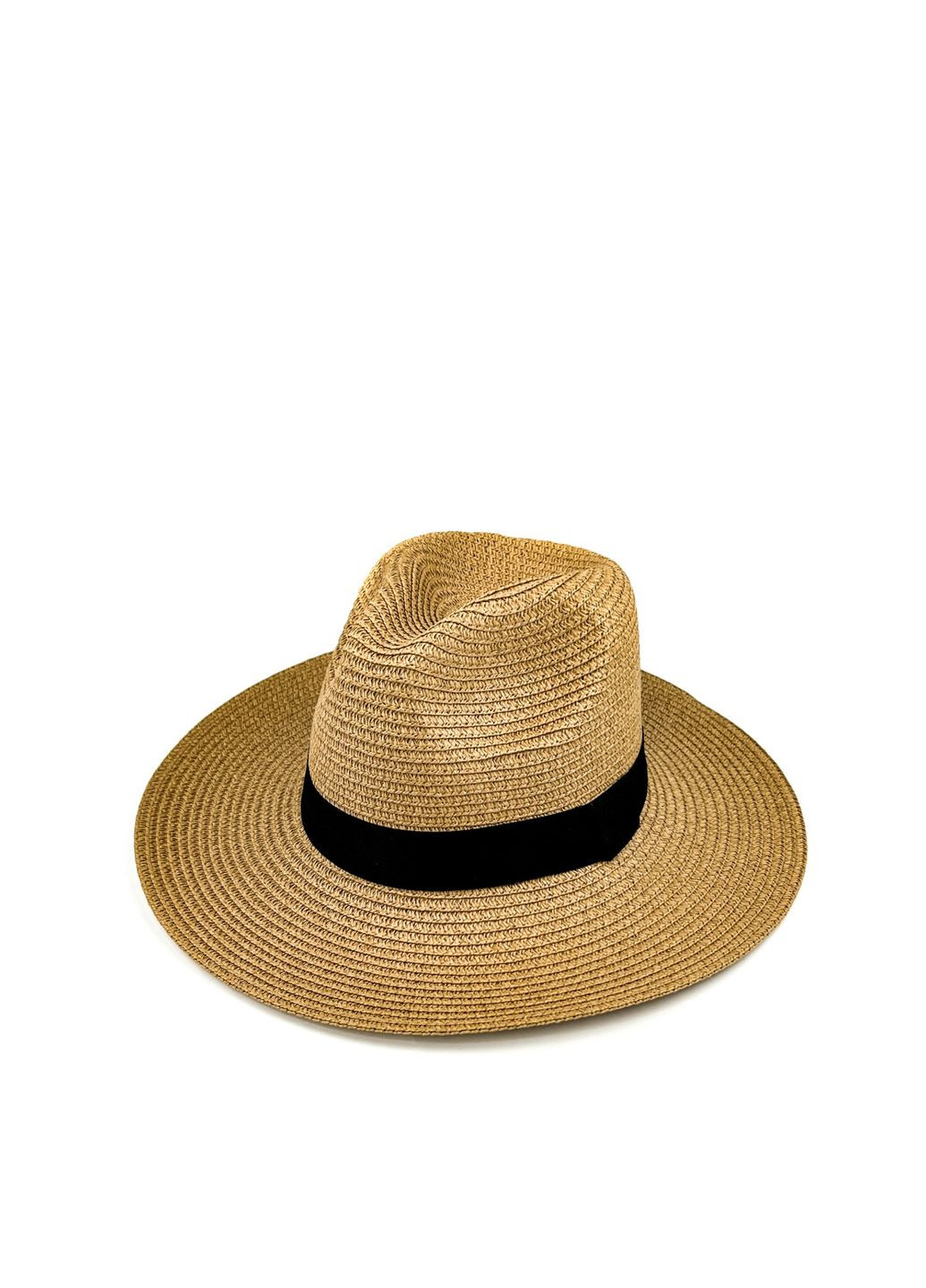 Шляпа федора женская бумага бежевая ТИМИШ LuckyLOOK 470-958 (294977533)