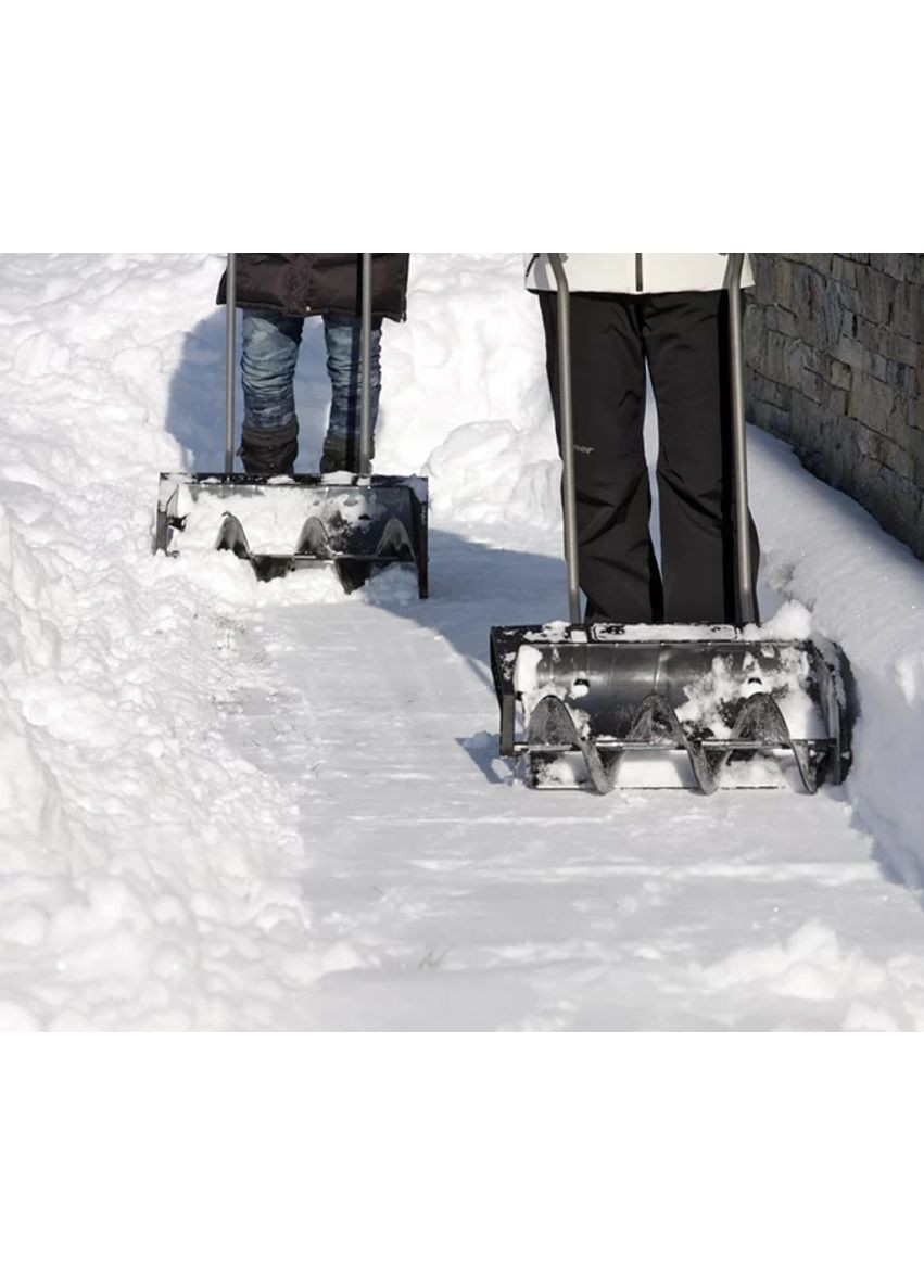 Лопата-снегоочиститель Prosperplast с ротором для уборки снега пластиковый ковш металлическая ручка ProDobro (367267742)