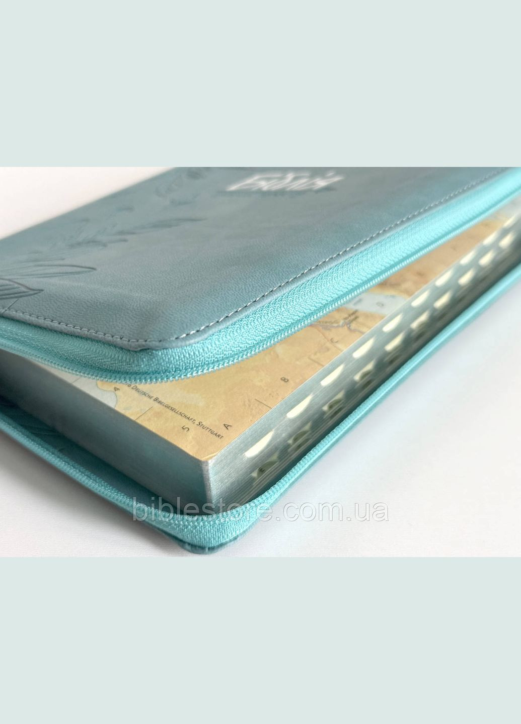 Біблія CUV. Бірюзова, тиснення. Замок, індекси, замінник шкіри 15,5х22 см Українське Біблійне Товариство (316653090)