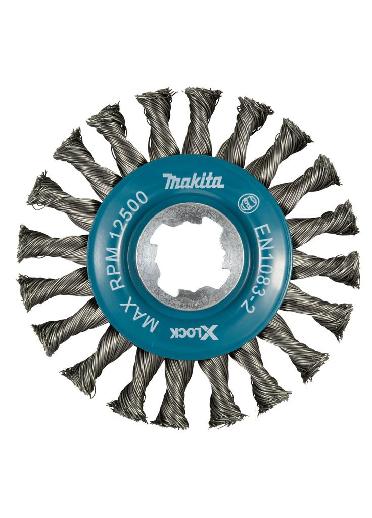 Торцевая проволочная щетка X-LOCK D-73405 (115 мм, M14, 0.5 мм) дисковая с гофрированным проводом (30573) Makita (295041192)