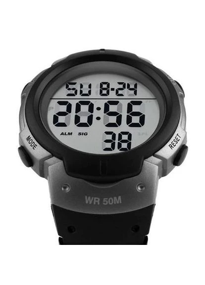 Годинник наручний чоловічий 1068 Black-Gray Skmei (341324499)