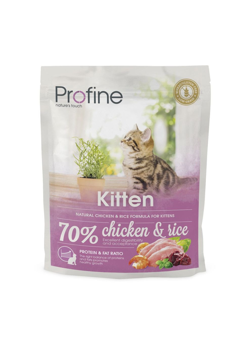 Сухой корм для котят Cat Kitten с курицей и рисом 300 г (8595602517633) Profine (279564027)