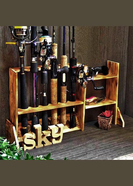 Органайзер для вудок з дерева Каспій 6 трюфель (РИБ-061528) No Brand (328909250)