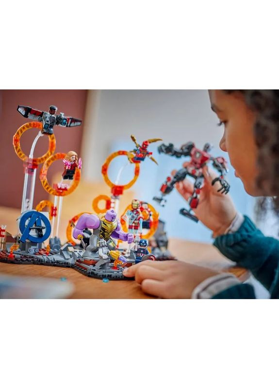 Конструктор Super Heroes Месники Завершення Вирішальна битва 621 деталь (76323) Lego (334831731)