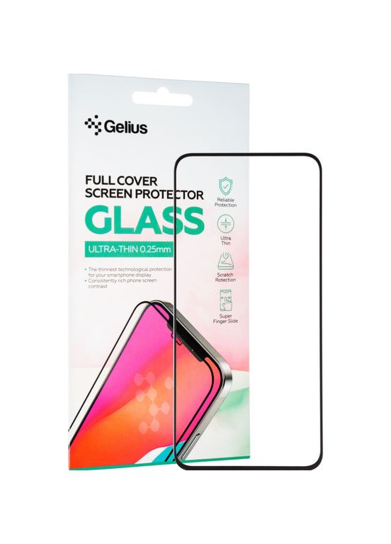 Защитное стекло Full Cover Ultra-Thin 0.25mm для Samsung A356 (A35) Black Gelius (317192862)