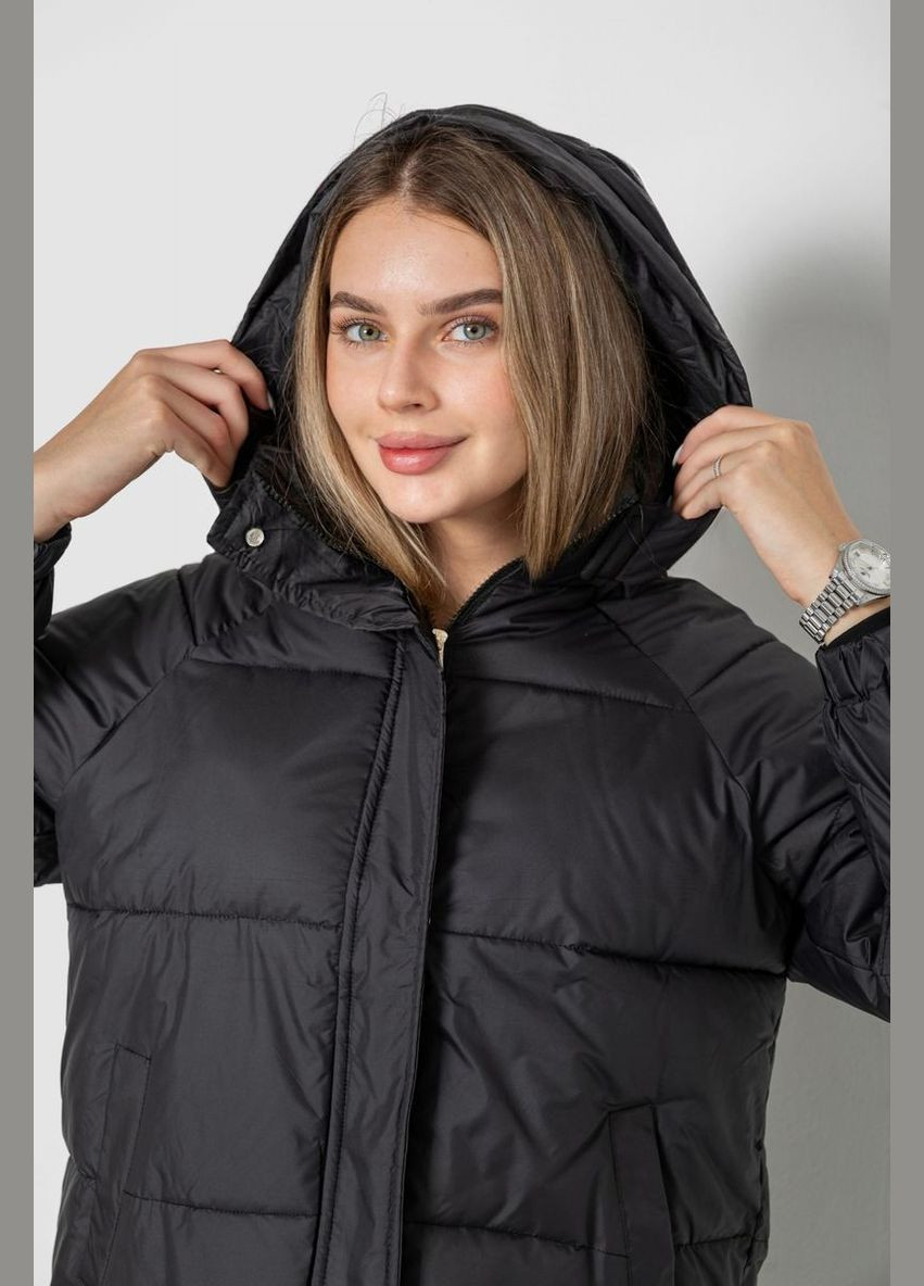 Чорна куртка жіноча демісезонна, колір світло-бежевий, 244r2025-5 Ager