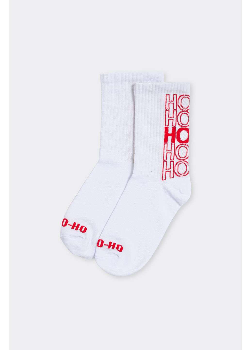 Білі жіночі бавовняні шкарпетки Giulia новорічні (370967517)