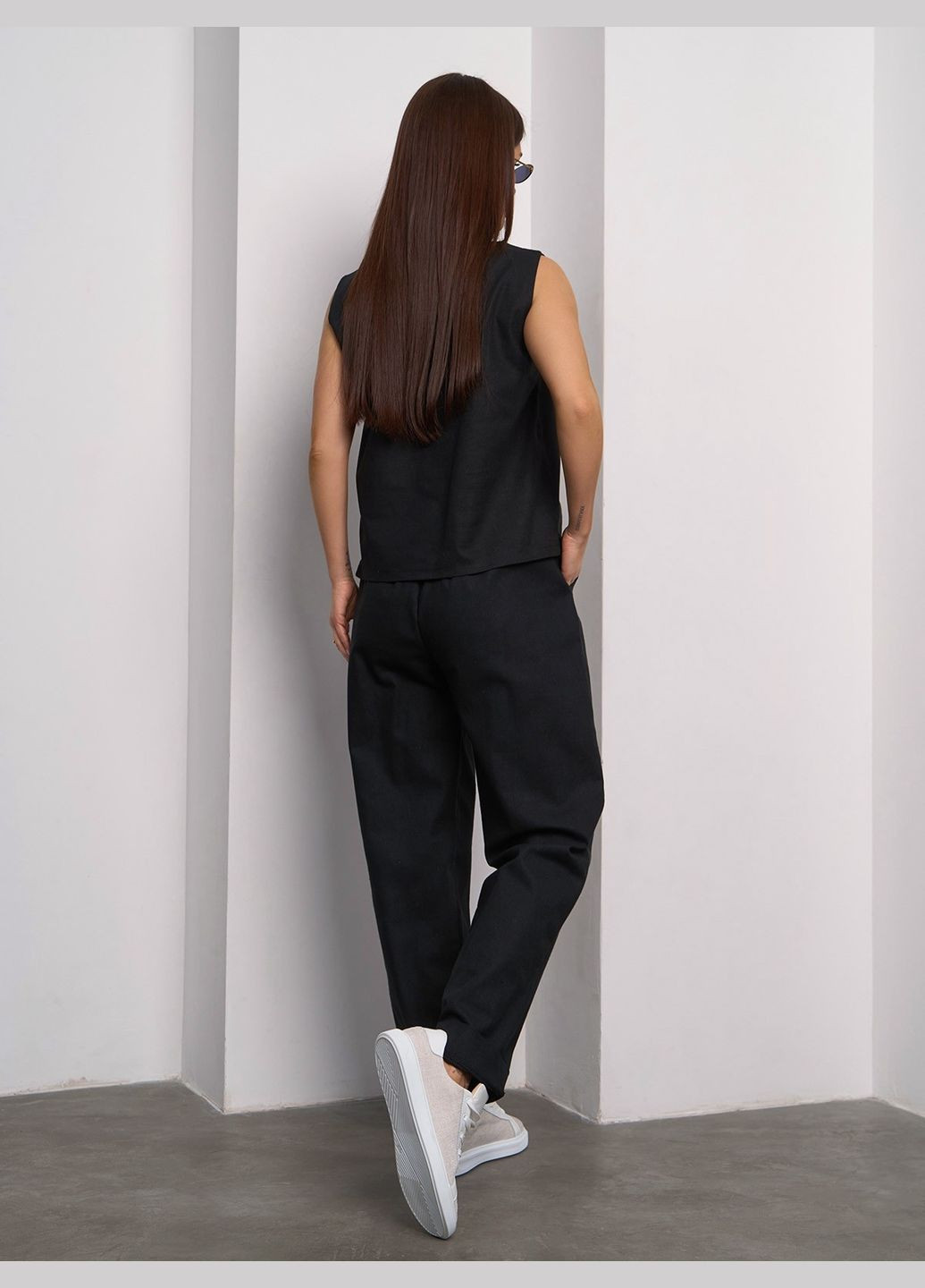 Стильный льняной костюм No Brand (327437774)