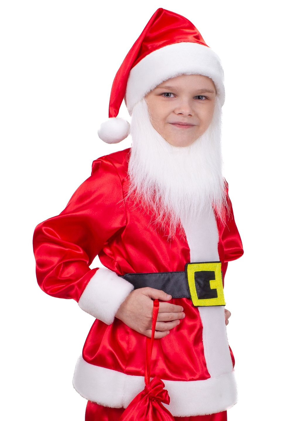 Карнавальний костюм Санта Клаус (атлас) No Brand (362538862)