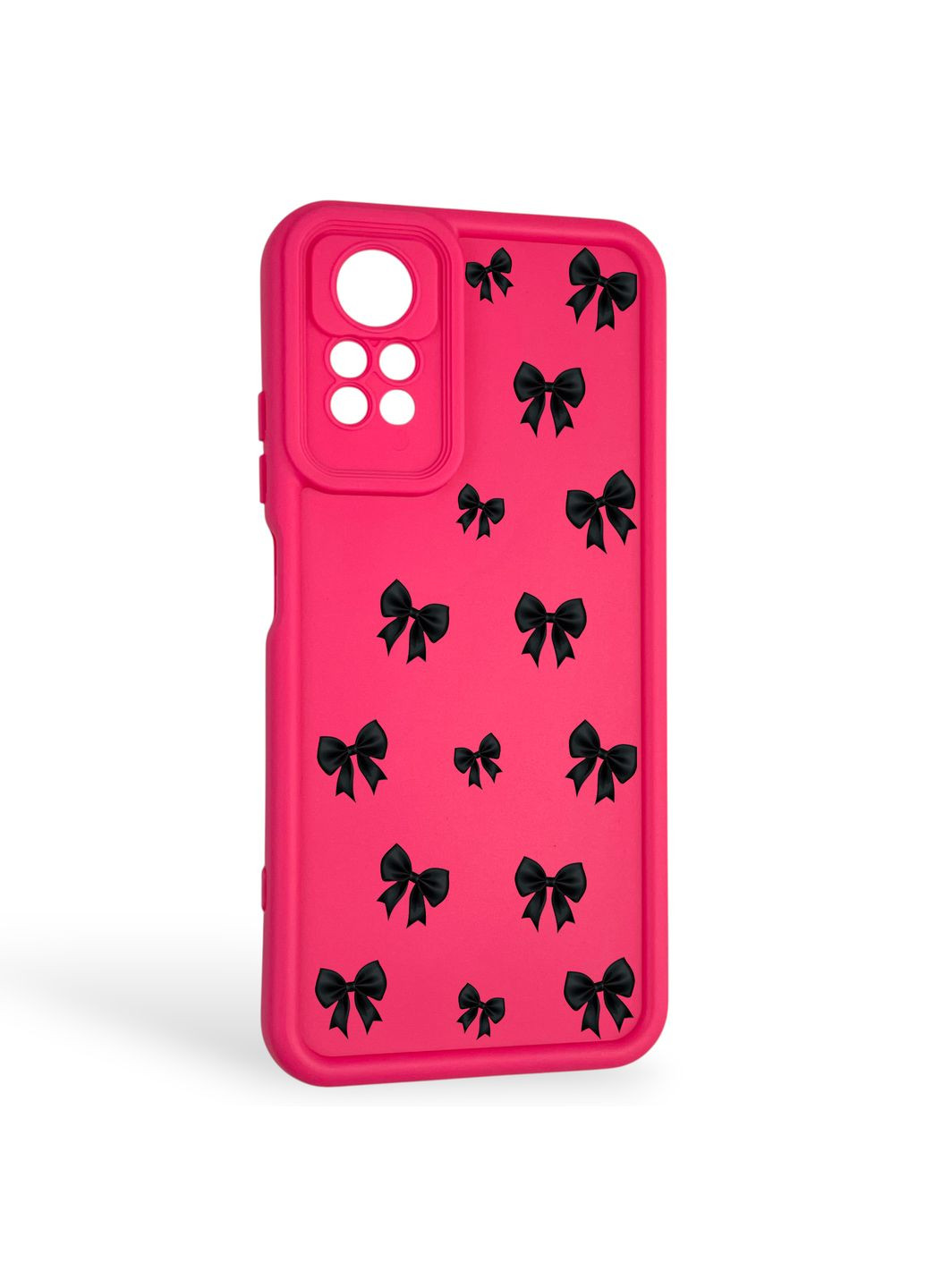 Чохол силіконовий Soft Touch з 3D принтом для Redmi Note 12 Pro малиновий (Повний захист камери) Xiaomi (370671560)