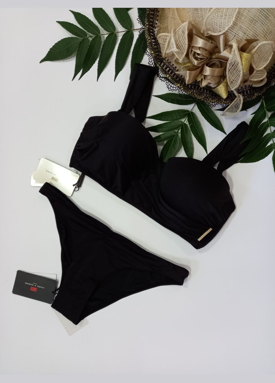 Чорний літній роздільний чорний купальник marc&andre 1829 982 марк андре бандо Marc & André