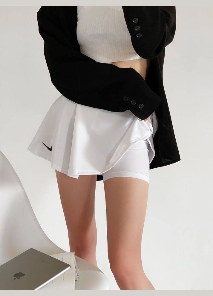 Женская белая стильная качественная мини Юбка - трендовая летняя шорты No Brand спідниця-шорти (291881892)