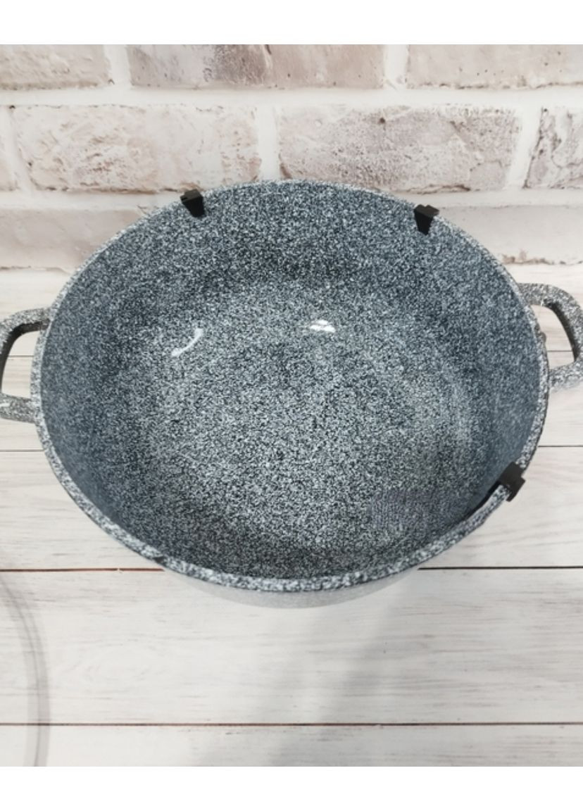 Кастрюля EB-3976 с гранитным антипригарным покрытием 20 см 2.3 л Серый Edenberg (359401905)