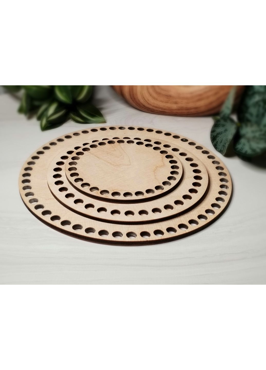 Донышко для корзин 10-30 см (Кругли) из дерева, фанеры МК1030 No Brand (361203421)