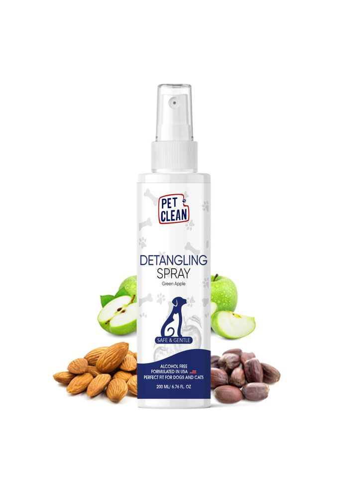 Спрей DETANGLING SPRAY для распутывания колтунов у животных кондиционирует и делает гладкой шерсть 200мл Pet Clean (371348289)