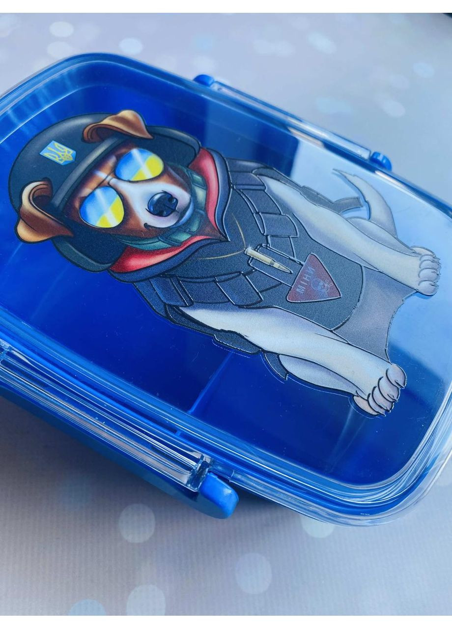 Подарочный набор Ланч бокс 800 мл и влажные салфетки (дизайн 41_2) Creative (360683511)