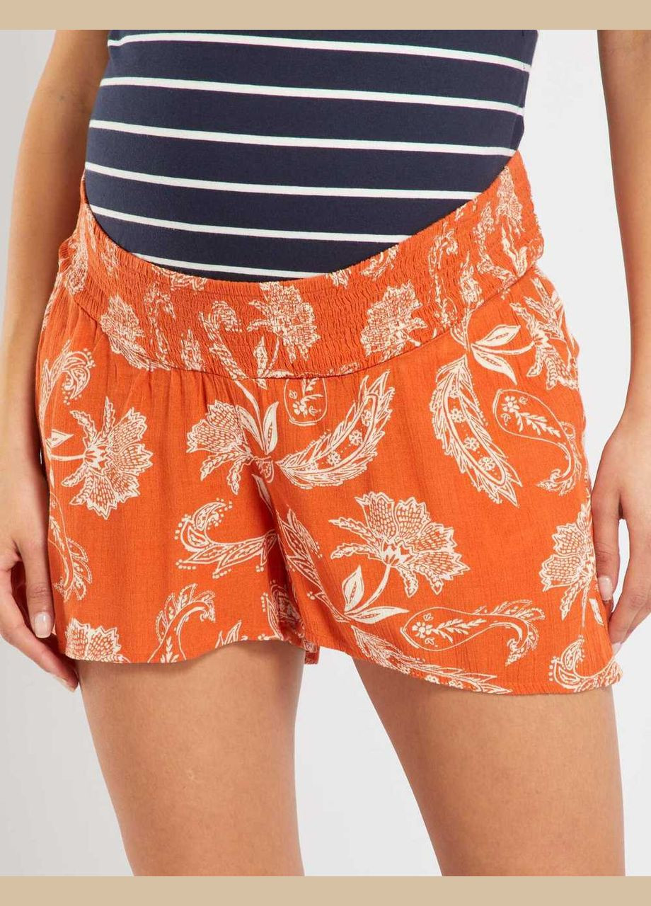 Шорты,кирпичный в белые узоры, Kiabi (346473146)