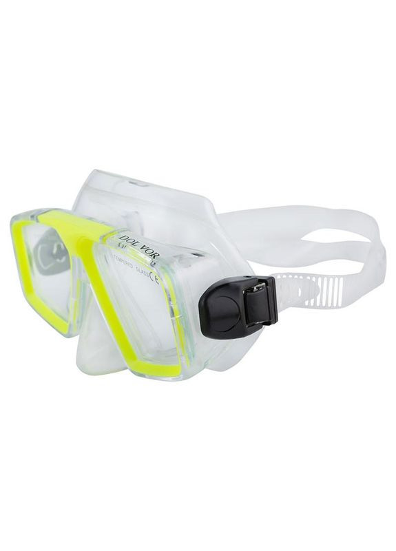 Набір для плавання маска М4204Р та трубка SN07P, 14+, жовтий Dolvor (336965485)