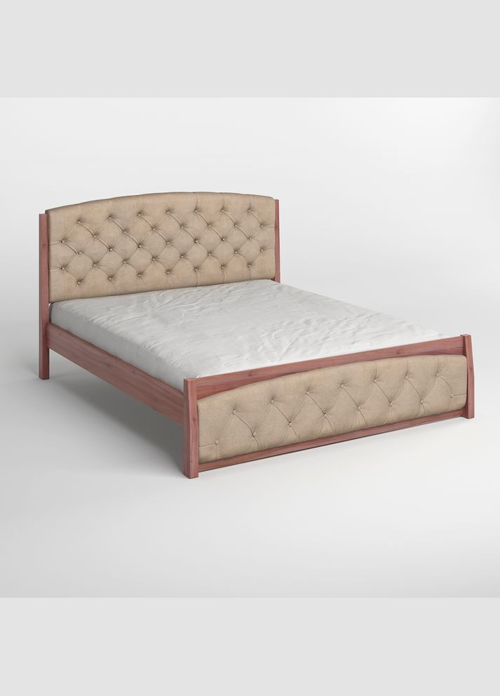 Односпальне дерев'яне ліжко Мехіко /Аляска 23 (Бежевий) 90х190 см (MBG-11976) Mebigrand (366085529)