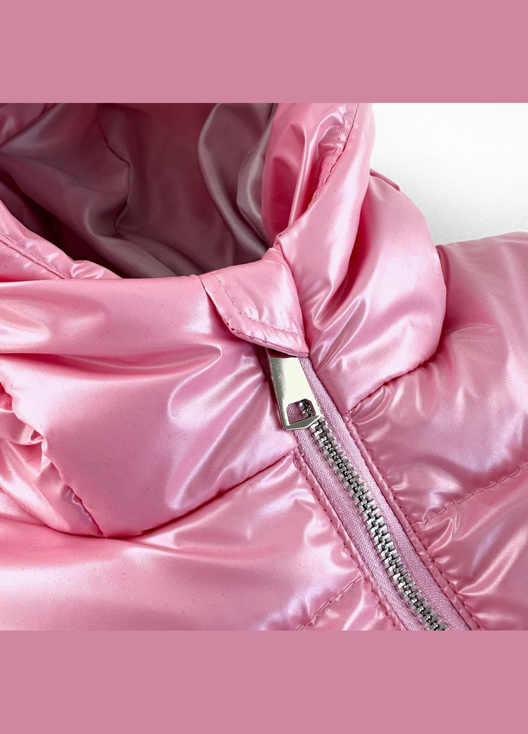 Рожеве зимнє Дитяче зимове пальто на синтепоні для дівчинки з капюшоном (1COA-NY-52-10241) Marakas