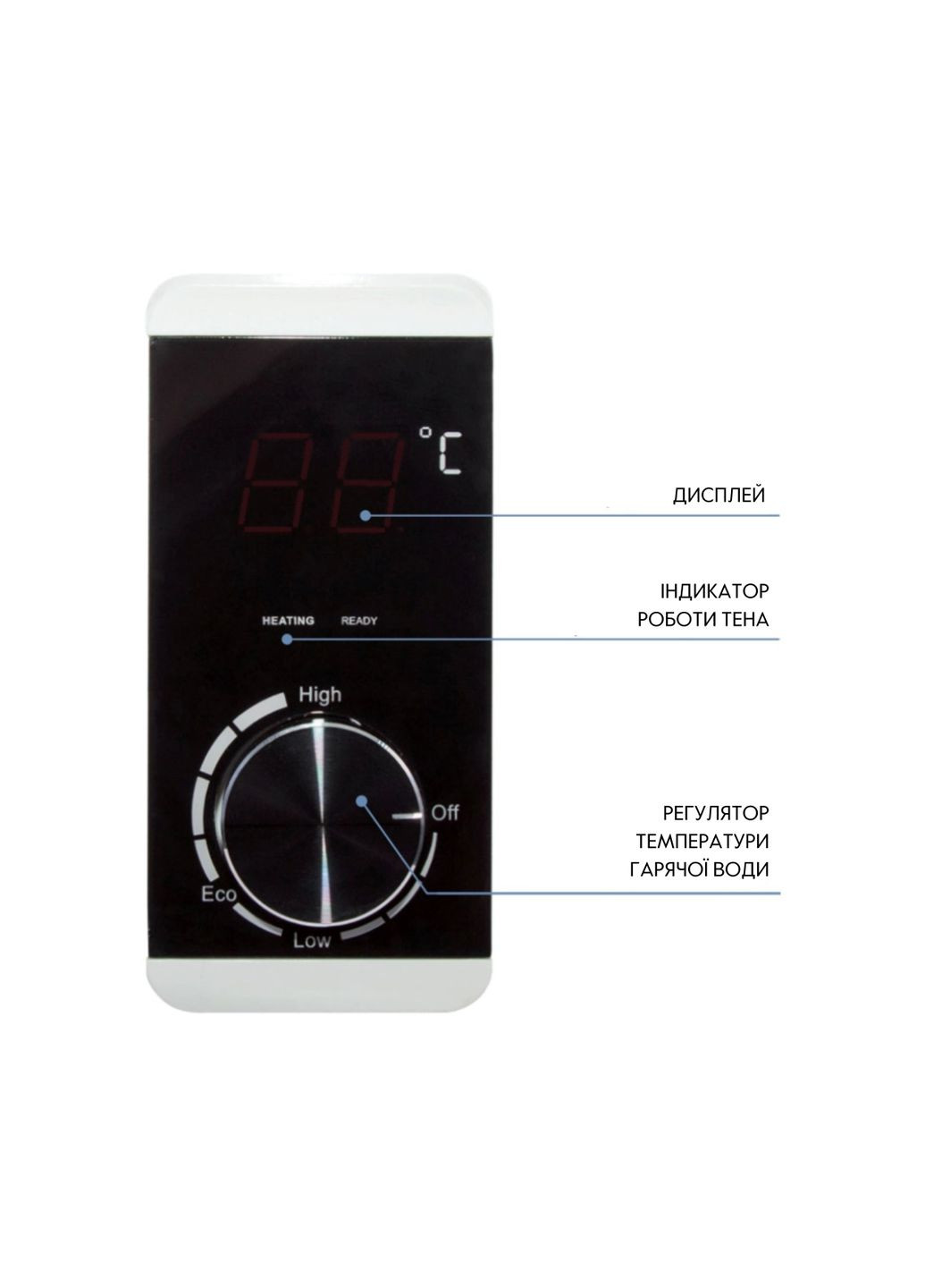 Водонагрівач електричний 50 л SLIM вертикальний, сухий ТЕН 2,0 кВт D50V20J(D)1-K Thermo Alliance D50V20JD1K (341326809)