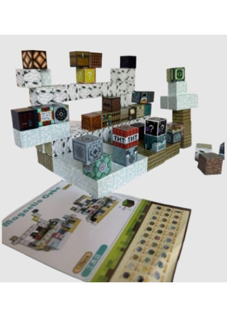 Магнітний конструктор для дітей Magnetic Cube Інструментальний Цех 128шт (2104618678) No Brand (357209797)