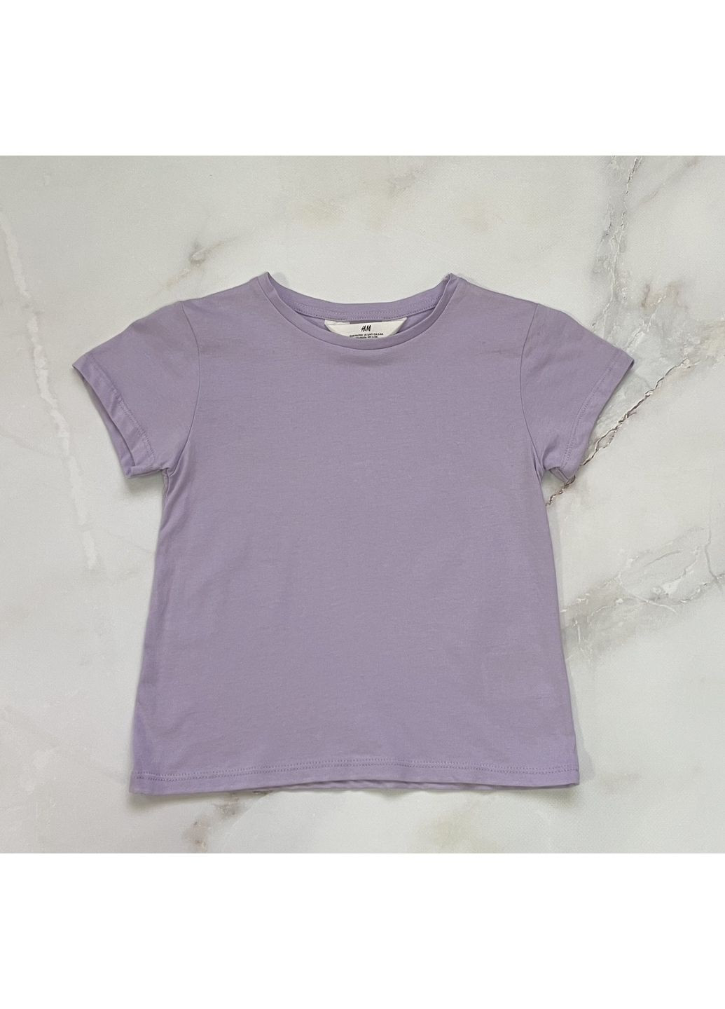 Лиловая летняя футболка H&M