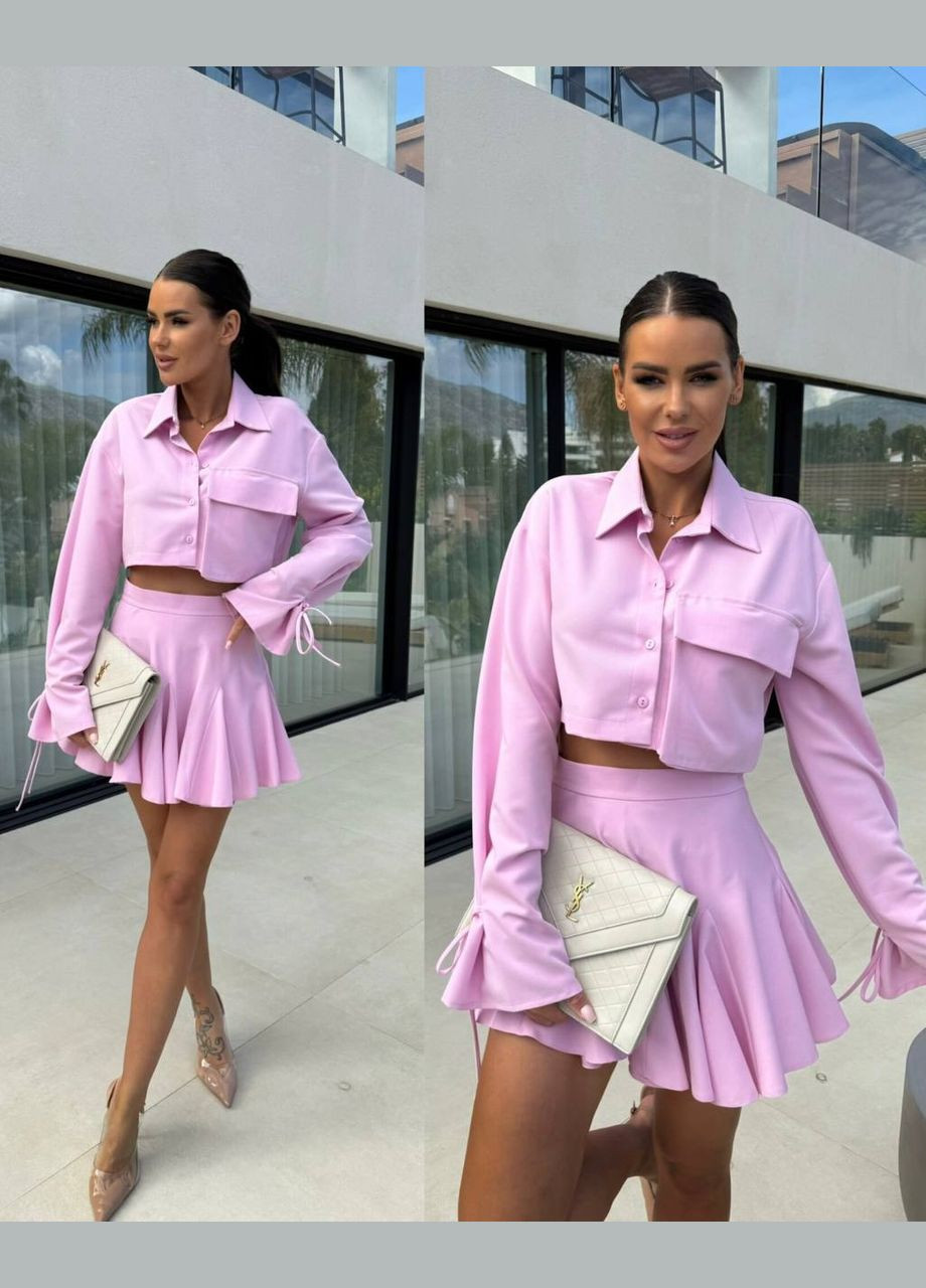 Костюм с юбкой и укороченной рубашкой Adelante (322055083)