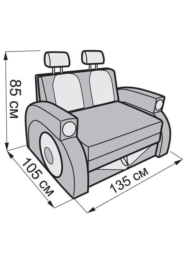 Детский раскладной диванчик малютка Фаэтон ТМ No Brand (325484368)