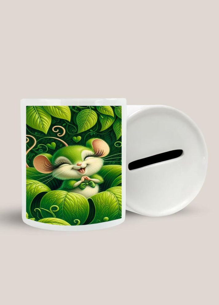 Копилка, копилка для денег Детская #0154 белая керамическая No Brand (315046023)