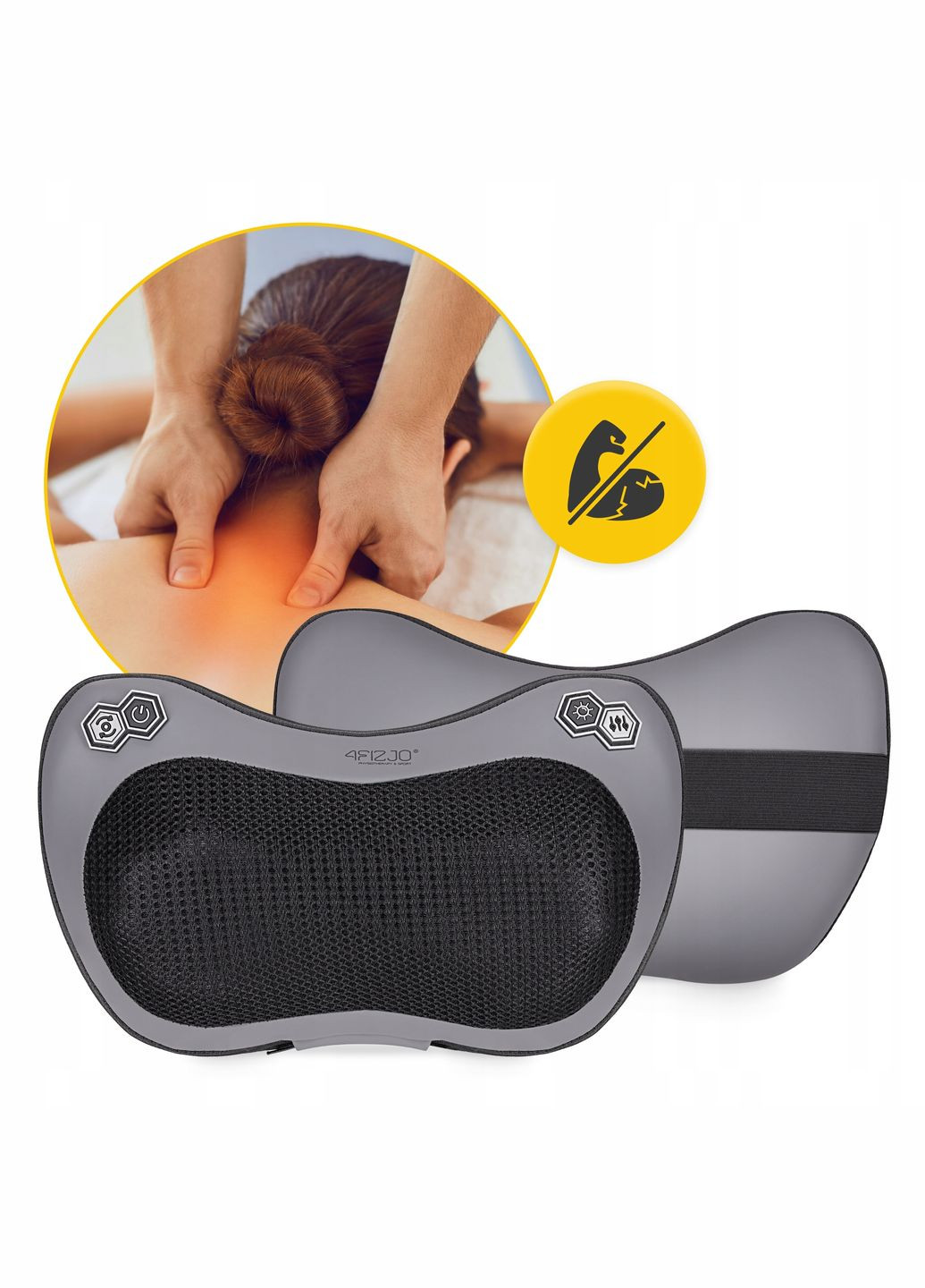 Подушка-масажер Shiatsu Pro+ Black () 4FIZJO P-5907739319159 (324264895)